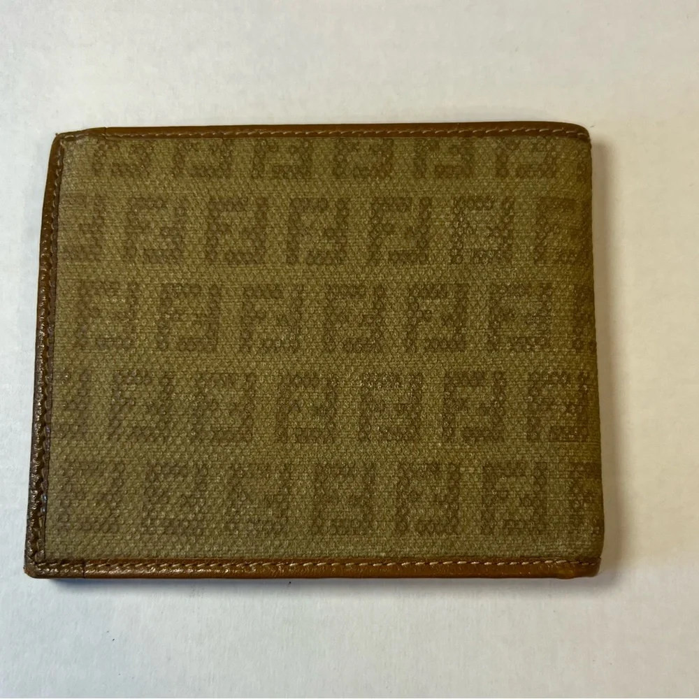 Fendi canvas and leather bifold‎ wallet